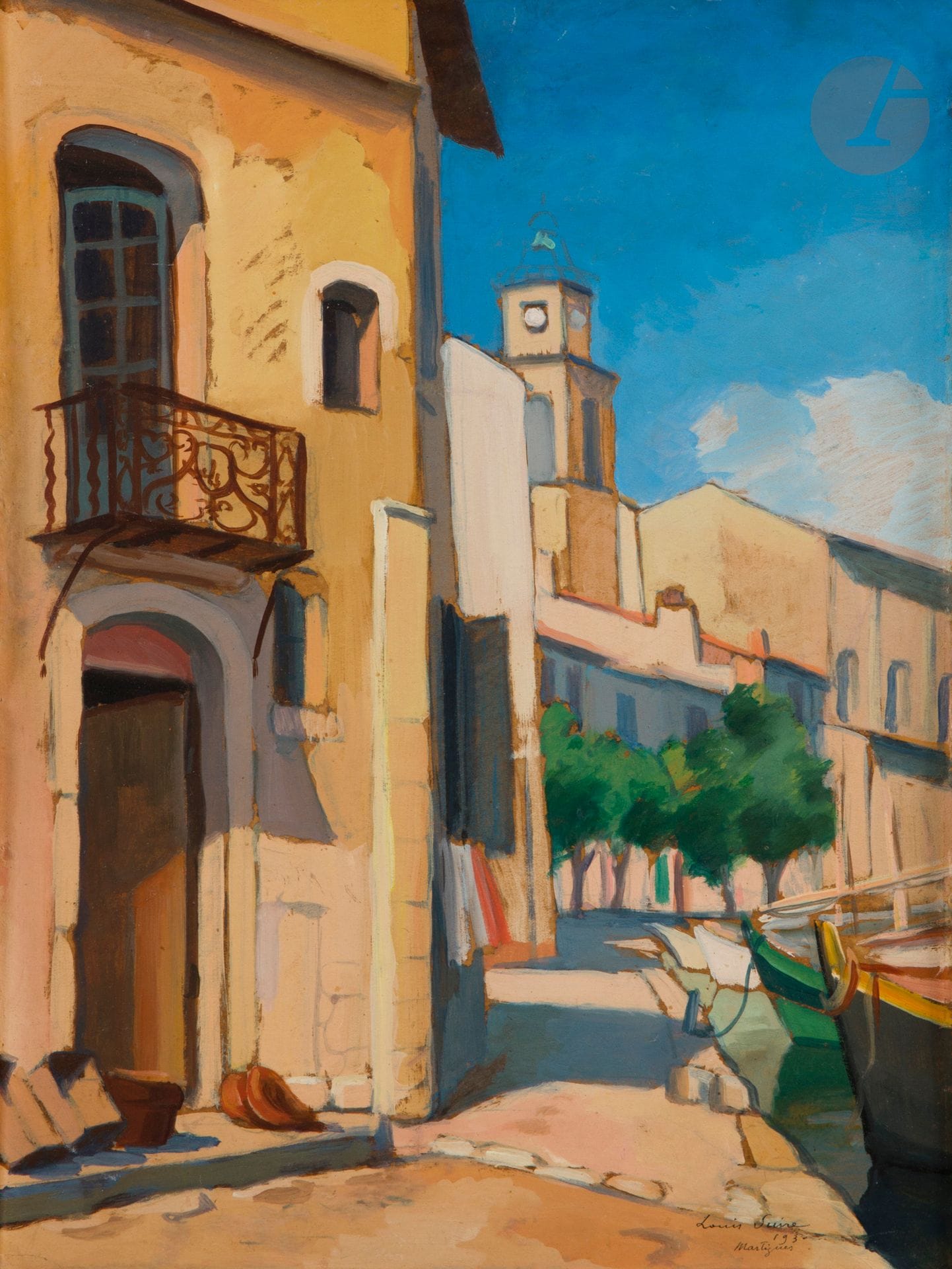 Louis SUIRE (1899-1987)
Port de Martigues
Huile sur carton.
Signée et située en bas à droite.
44 x 32 cm