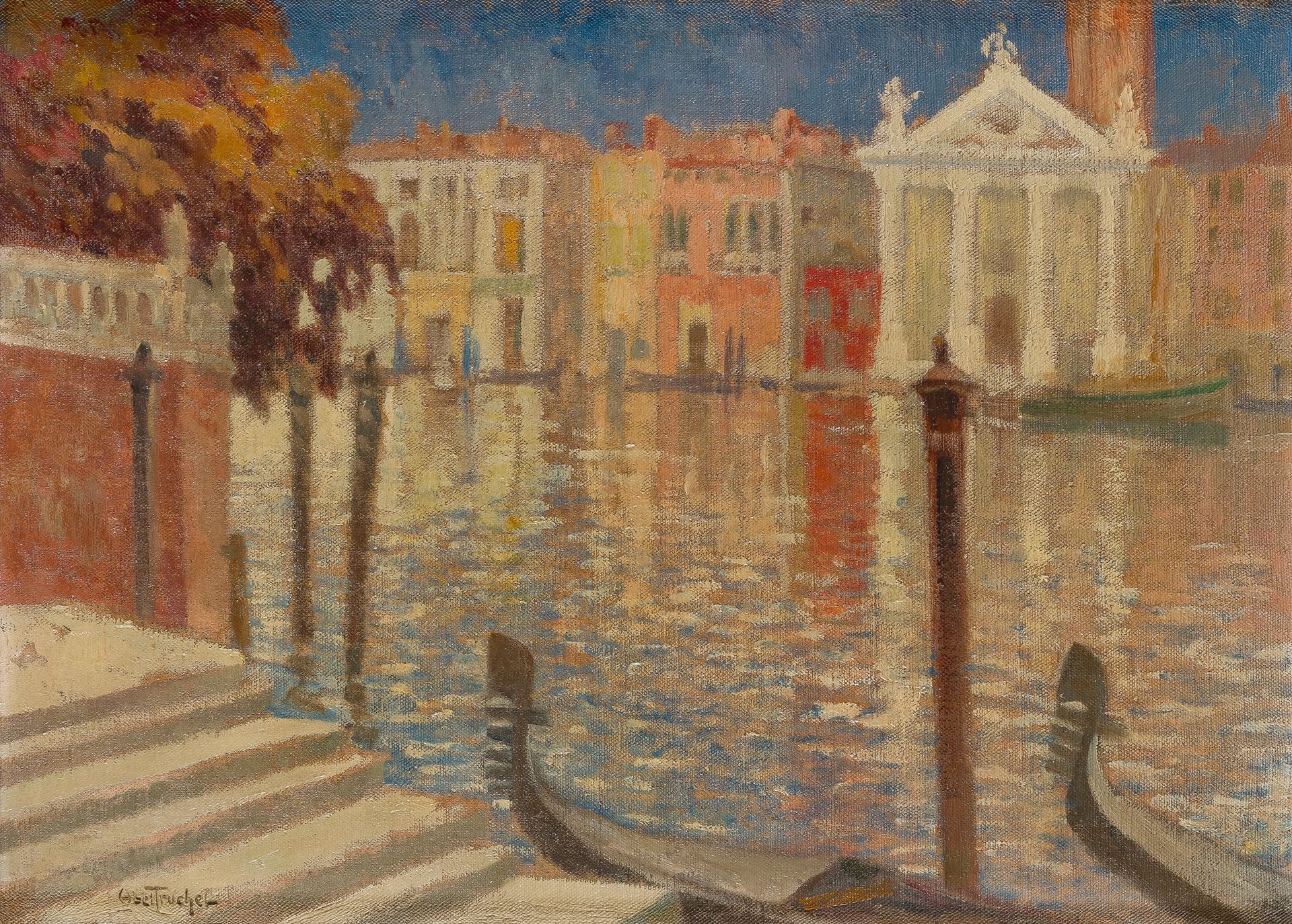 Abel TRUCHET (1857-1918)
Venise, le grand canal
Huile sur toile.
Signée en bas à gauche.
40.5 x 56.5 cm