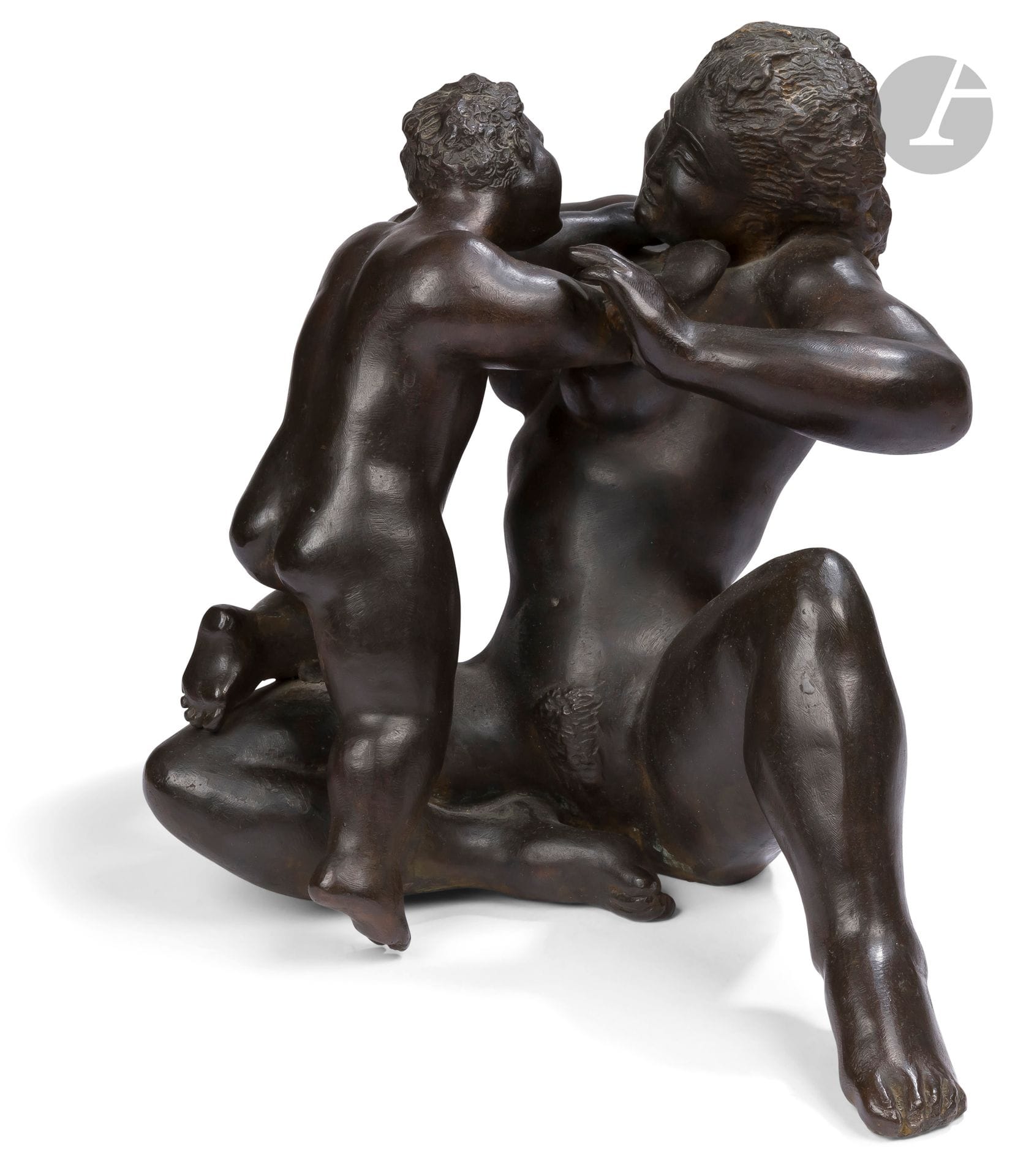 José SEGUIRI (born 1954)
Mother and child
Bronze proof with brown patina.
Signed and numbered on 7 on the base.
30 x 40 x 29 cm