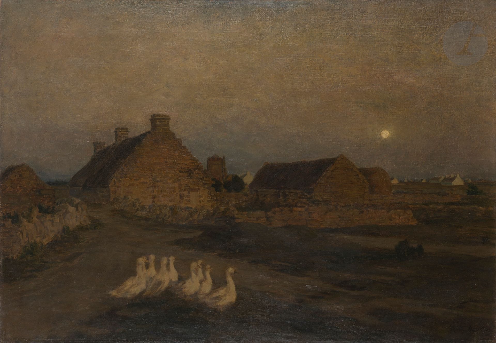 André DAUCHEZ (1870-1948)
Saint-Guénolé, 1898
Huile sur toile.
Signée en bas à droite.
(Importantes restaurations).
81 x 116 cm

Nous remercions Monsieur Jacques Guépin, arrière-petit-fils de l'artiste, pour les informations qu'il nous a transmises.