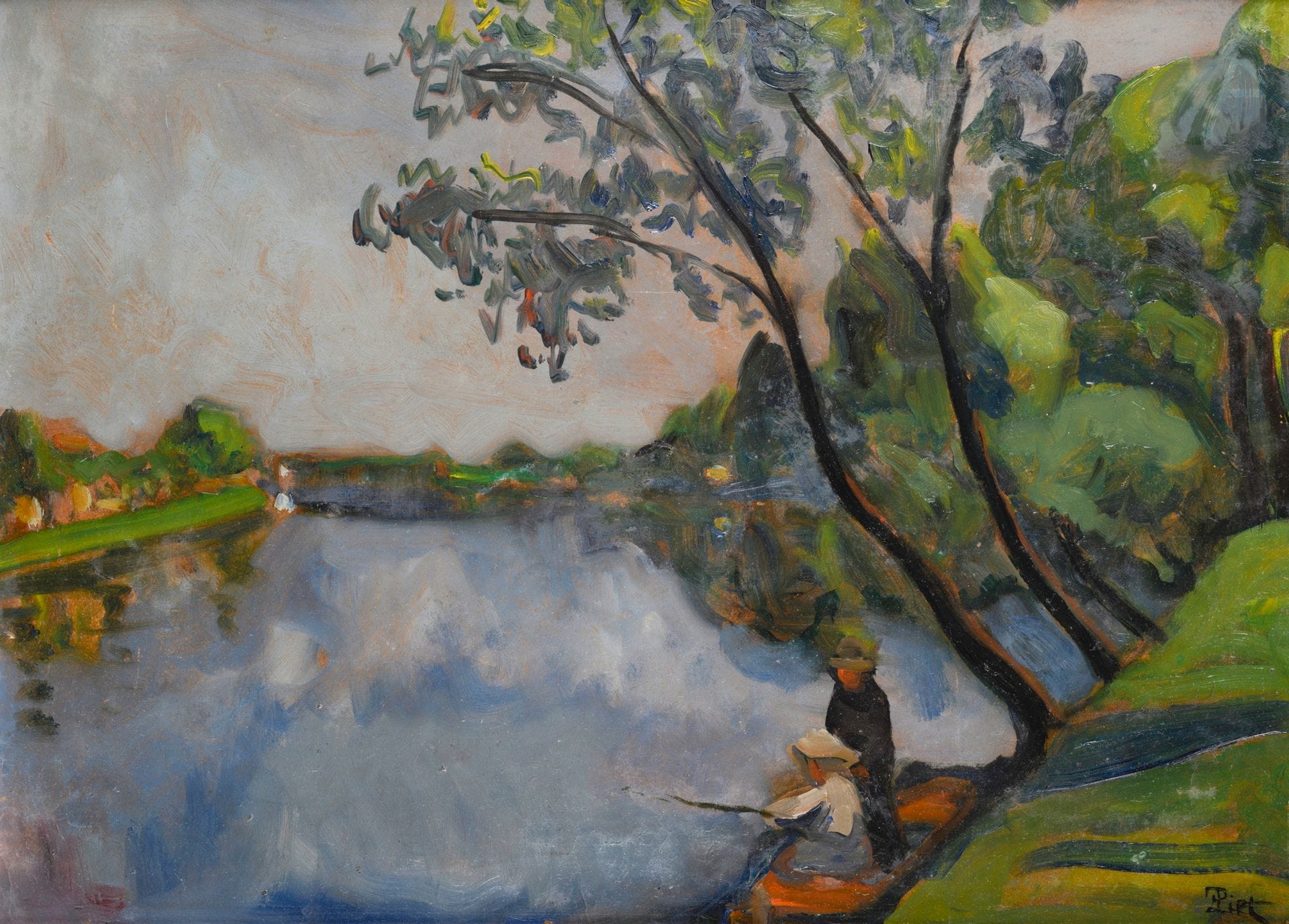 Fernand PIET (1869-1942)
Pêcheurs
Huile sur carton.
Signée en bas à droite.
42 x 56.5 cm