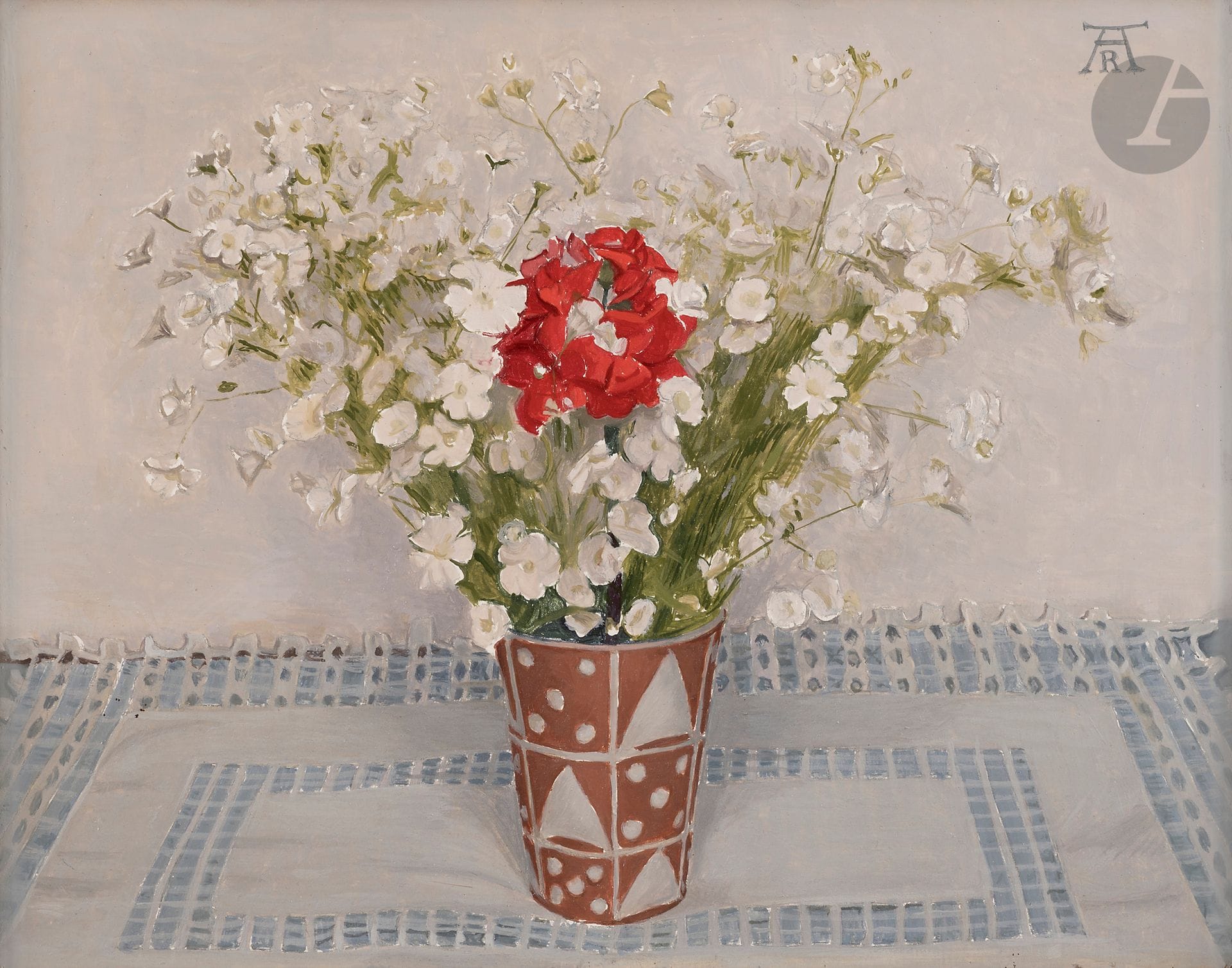 Augustin ROUART (1907-1997)
Roses et fleurs des champs
Huile sur isorel.
Monogrammée en haut à droite.
27 x 35 cm