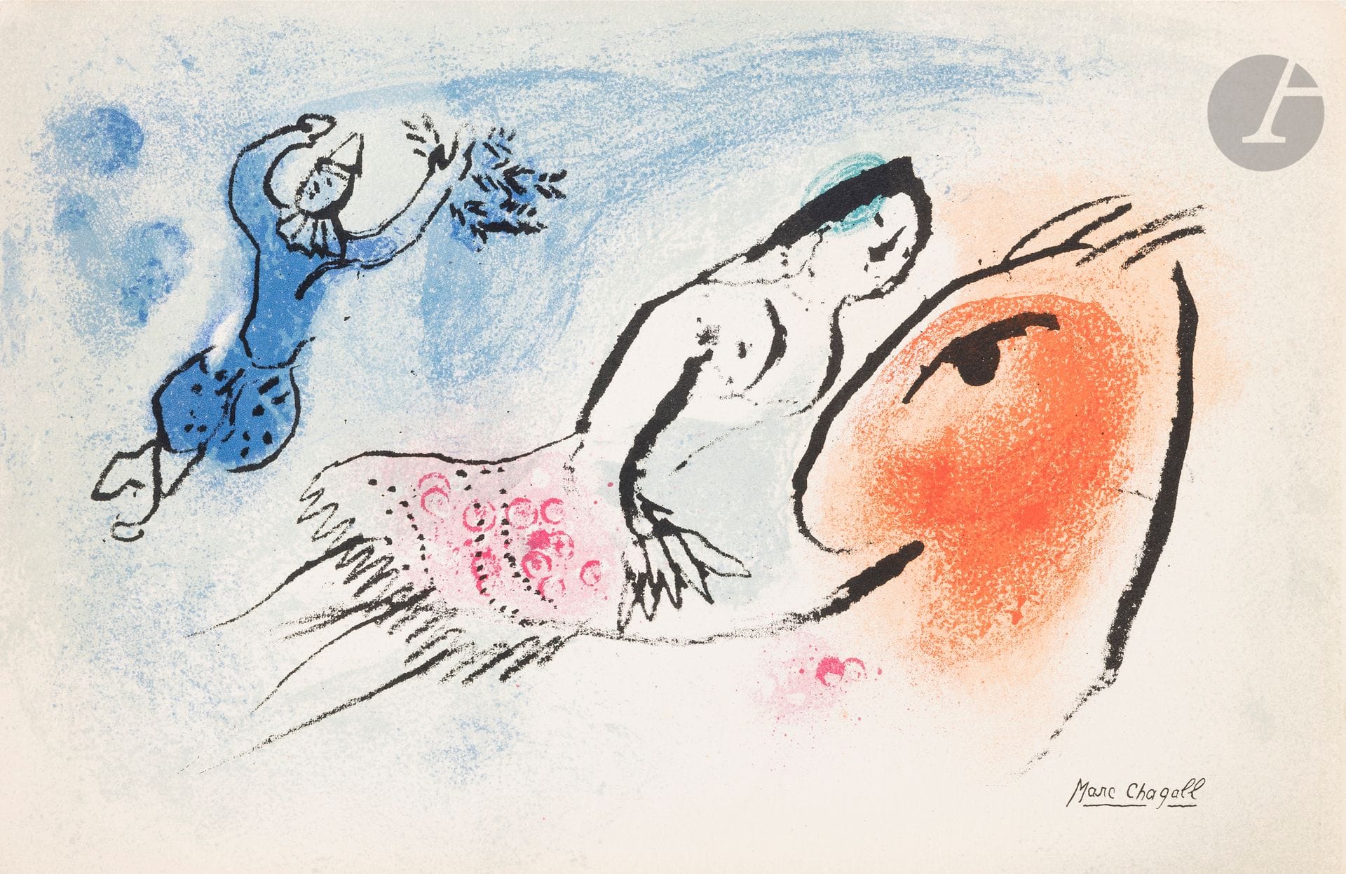 Divers 
Un lot de cartes d’invitation et cartes de vœux par ou d’après Bonnard, Braque, Chagall, Kandinsky, Miró. Eau-forte; lithographie; procédé photomécanique. Très belles épreuves sur vélin. Maeght éd. Ens. 49 p.