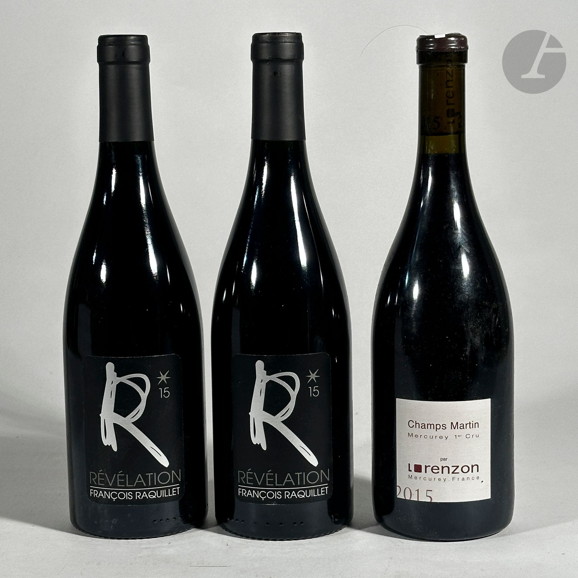 2 B MERCUREY RÉVÉLATION (1er Cru), Domaine François Raquillet, 2015
1 B MERCUREY CHAMPS MARTIN (1er Cru) (e.l.a.), Domaine Lorenzon, 2015