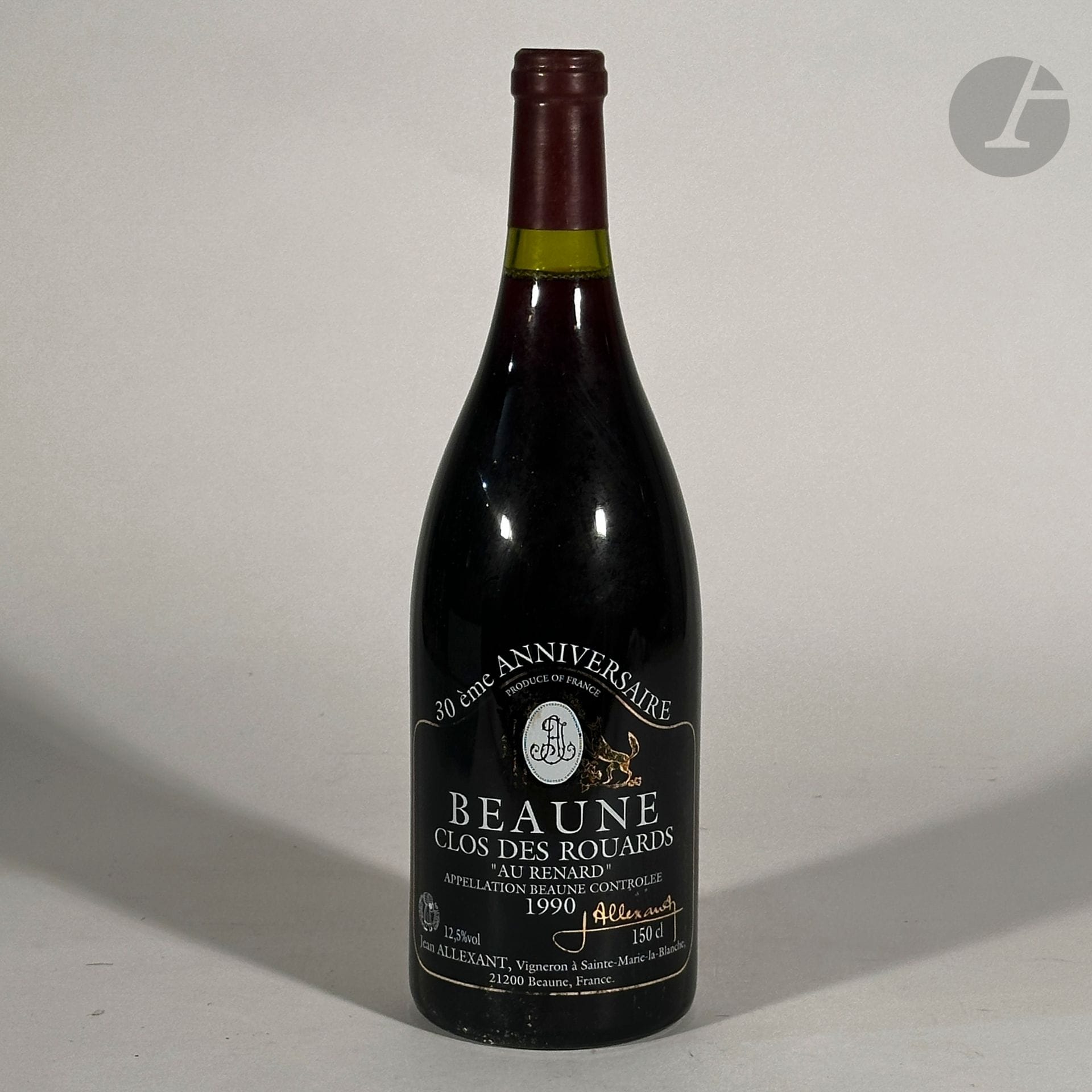 1 Mag BEAUNE CLOS DES ROUARDS "AU RENARD", Domaine Jean Allexant , 1990