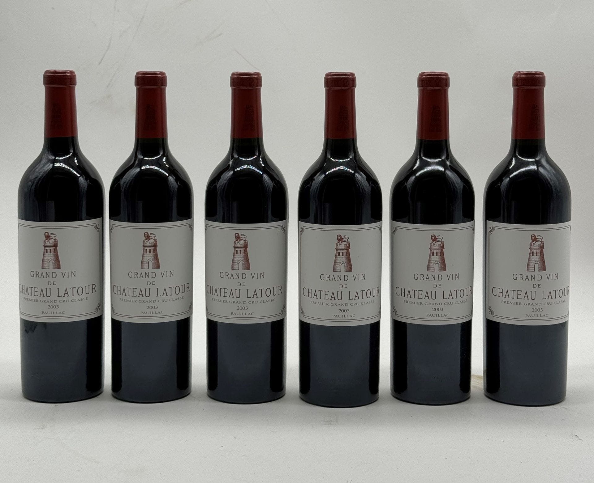6 B CHÂTEAU LATOUR (Caisse Bois d'origine), GCC1 Pauillac, 2003