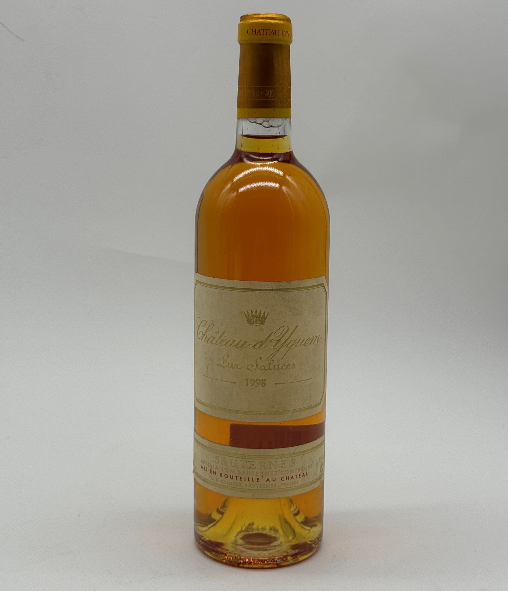 1 B CHÂTEAU D'YQUEM (e.t.h. légères), C1 Supérieur Sauternes, 1998