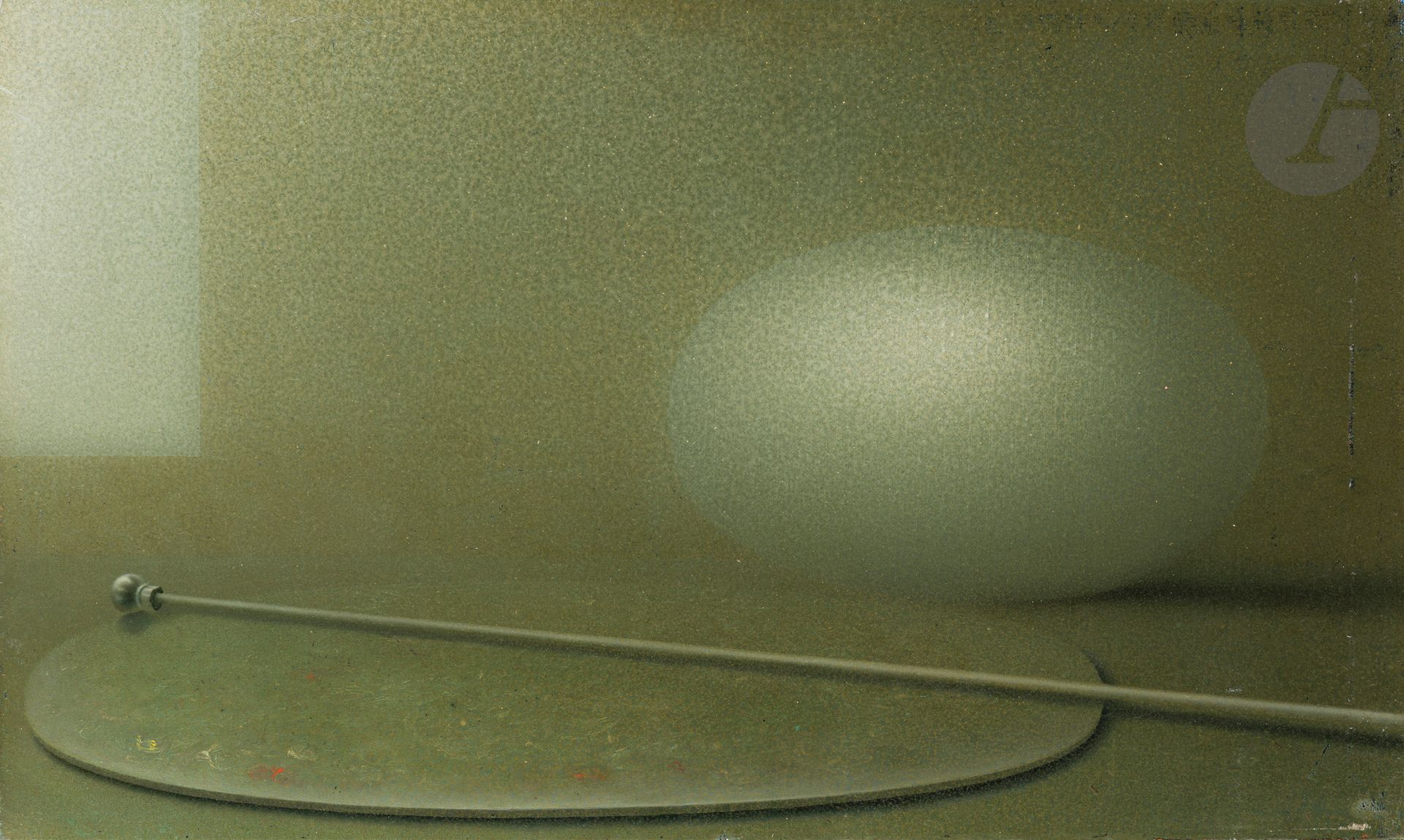 Anatoly Evguenietch POUTILINE (né en 1946)
Pause, 1984
Huile sur toile.
Signée, datée et titrée au dos.
33 x 55 cm

Provenance : 
Galerie Gorky, Paris.