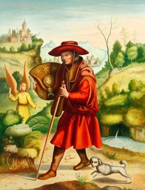 André QUELLIER (1925-2010)
Homme au chapeau rouge Huile sur panneau. Signée en bas à droite. 116 x 89 cm
