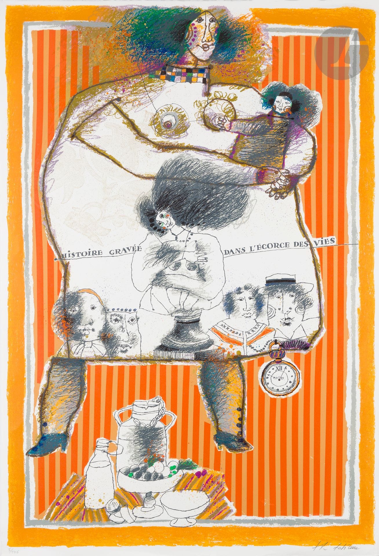 Théo TOBIASSE (1927-2012) 
Histoire gravée dans l’écorce des vies 
Lithographie. 
Signée en bas à droite, numérotée et titrée dans le sujet. 
106 x 72 cm


 

Mots clés :
judaïca, juif, juive, hébreux, rabbins, jewish, torah, hebrew, hebraica, judaisme, synagogue, sionisme, pessah, pessach, haggada, haggadah, hagada, hagadah, passover, menora, menorah, hannuka, hannuca, hannoucca, hanouccah, torah, juden, israélite, Israël, antisemitism, antisémitisme, dreyfus, meguila, sepharade, sefarad, ketouba