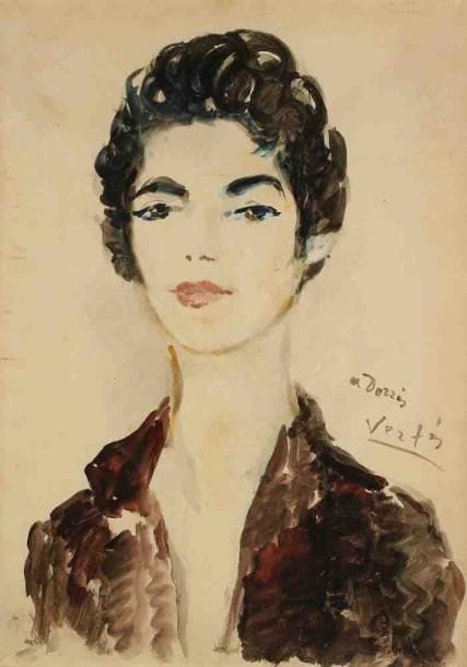 Marcel VERTÈS (18951961)
Femme aux cheveux courts. Gouache sur papier marouflé sur toile, signée et dédicacée vers le milieu vers la droite. 60 x 45 cm