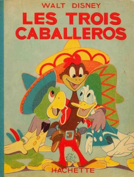 DISNEY (Walt)
[Albums Disney Hachette]. In - 8 (23,5 x 18,5 cm). 48 pp.: cartonnages papier en couleurs, jaquettes de papier glacé illustrées à l'identique, gardes illustrées. {CR}Les Trois Méchants Petits Loups. 1937.{CR}{CR}Ferdinand d'après Munro Leaf. 1950.{CR}{CR}Dumbo. 1947.{CR}{CR}Les Trois Caballeros. 1948.{CR}{CR}Mickey et son navire. 1949.{CR}{CR}Le Grand Méchant Loup et le Petit Chaperon rouge. 1950. {CR}Ensemble de six albums Disney publiés chez Hachette, en premières éditions (exceptés Mickey et son navire et Le Grand Méchant Loup). Illustrés de dix planches en couleurs, planches en noir et compositions. Complets de leurs jaquettes et en bon état
