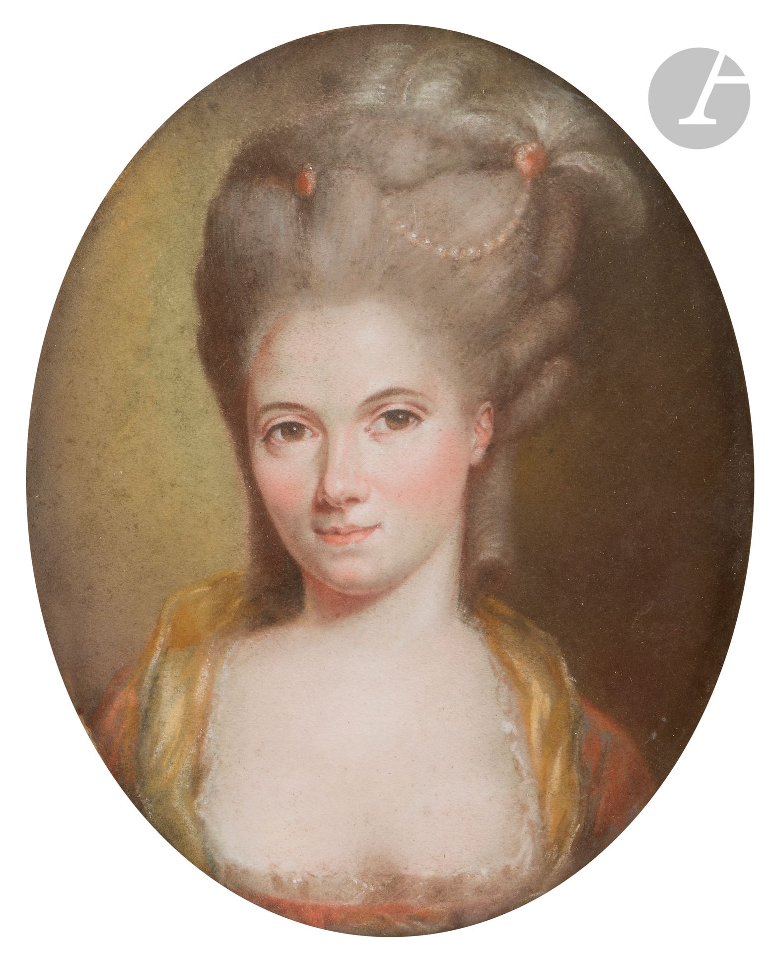 Joseph BOZE (Martigues 1745 - Paris 1826)
Jeune femme en buste
Pastel de forme ovale.
Signé en bas à droite
17,5 x 14 cm