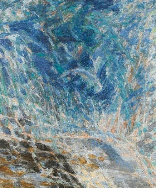 François Xavier FAGNIEZ (né en 1936)
Orage, 1968 - 1969 Huile sur toile. Signée et datée en bas à droite et titrée au dos. 73 x 60 cm