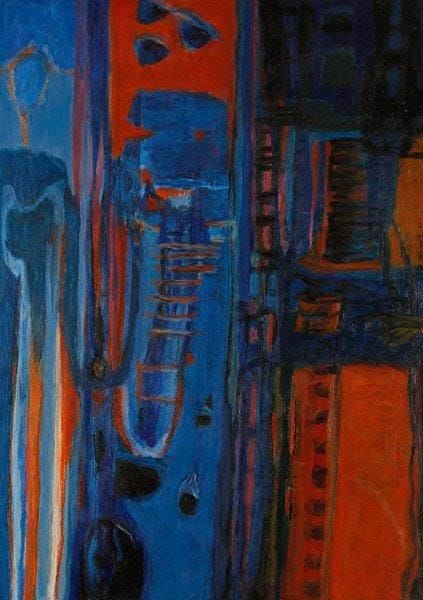 François Xavier FAGNIEZ (né en 1936)
Paysage, 1971 Huile sur toile. Signée et datée en bas vers la droite. (Petits manques). 65 x 92 cm