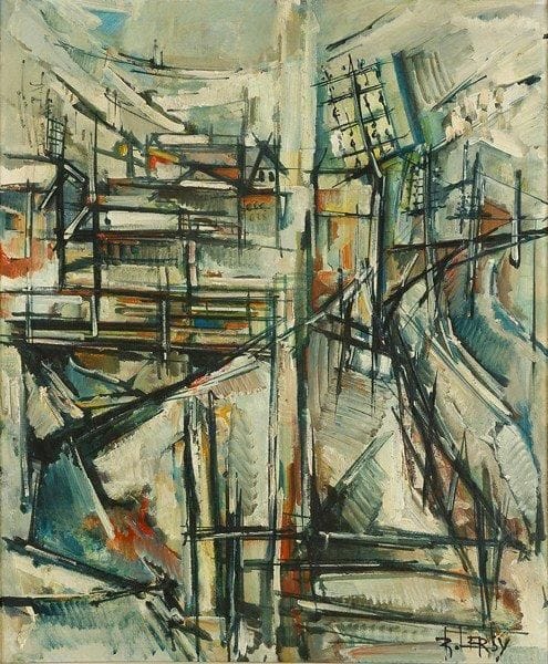 Roger LERSY (1920 - 2004)
Village de montagne Huile sur toile. Signée en bas à droite. 74 x 60 cm