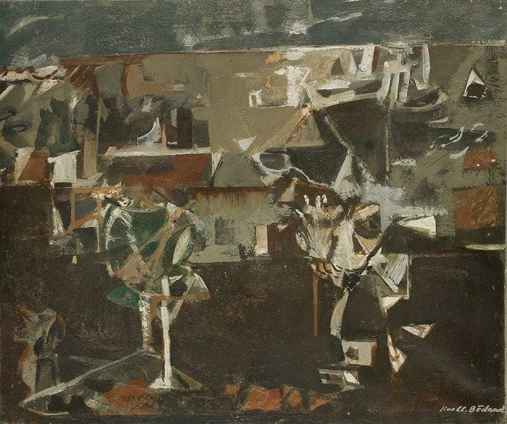 Jean - Claude BEDARD (1928 - 1987)
Bord de mer Huile sur toile. Signée en bas à droite. (Accidents). 51 x 60 cm