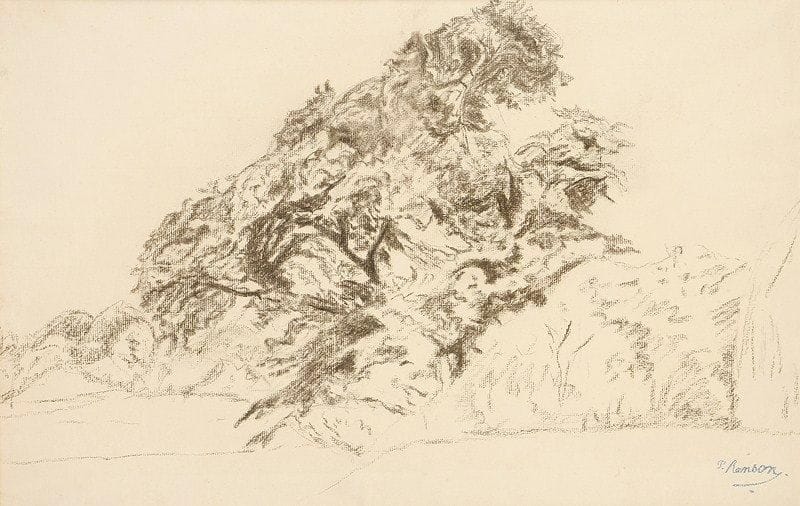 Paul - Élie RANSON (1862 - 1909)
Paysage Fusain. Signé du cachet en bas à droite. 30 x 46 cm