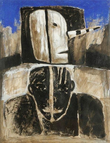Jean - Paul SOUVRAZ (né en 1948)
Samouraï, 1994 Gouache. Signée et datée en bas à droite. 85 x 50 cm