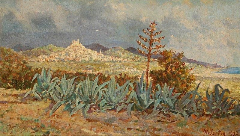 Paul VALANTIN
Paysage d'Afrique du Nord, 1893 Huile sur toile. Signée et datée en bas à droite. (Restaurations). 33 x 55 cm