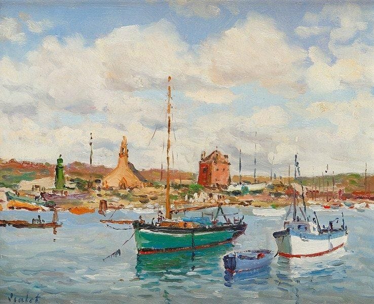 Laurent VIALET (né en 1967)
Camaret Huile sur toile. Signée en bas à gauche. 22 x 27 cm