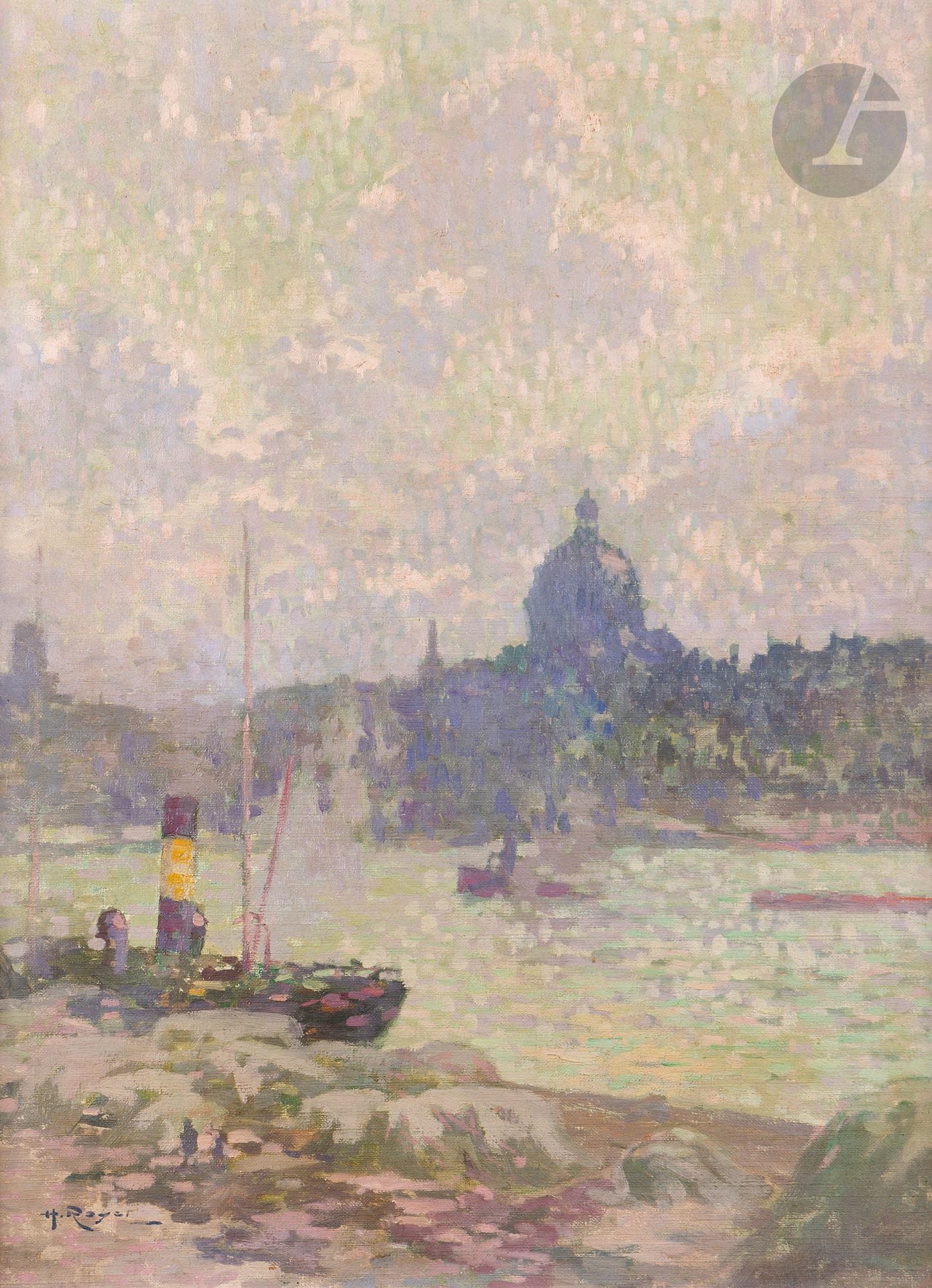 Henri ROYET (1850-1918)
Paris, la Seine à l'Institut
Huile sur toile.
Signée en bas à gauche.
65 x 48 cm