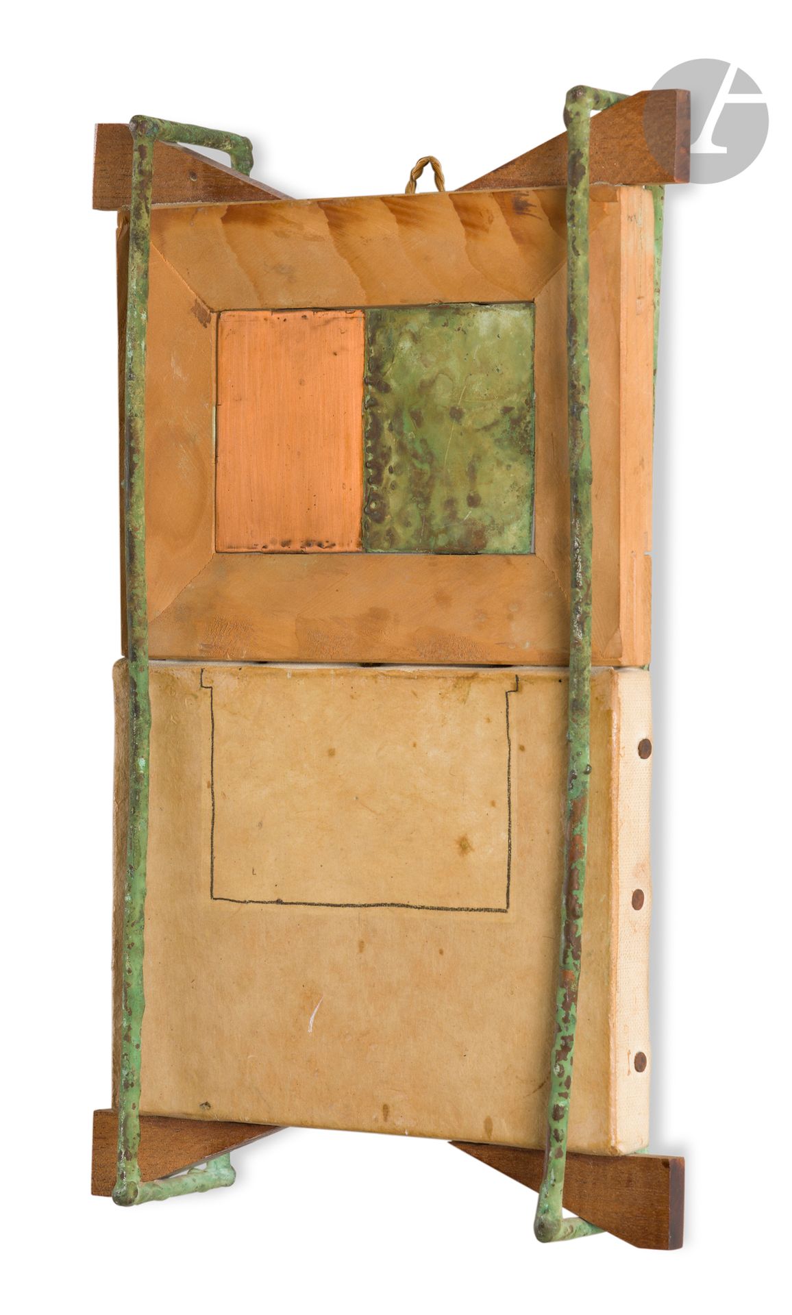 Loïc HERVÉ (b. 1947)
Earthworks, 1995
Wood, canvas, metal - Assembly.
Signed and dated on back.
34 x 21 x 7 cm

Provenance : 
Galerie Lélia Mordoch, Paris.