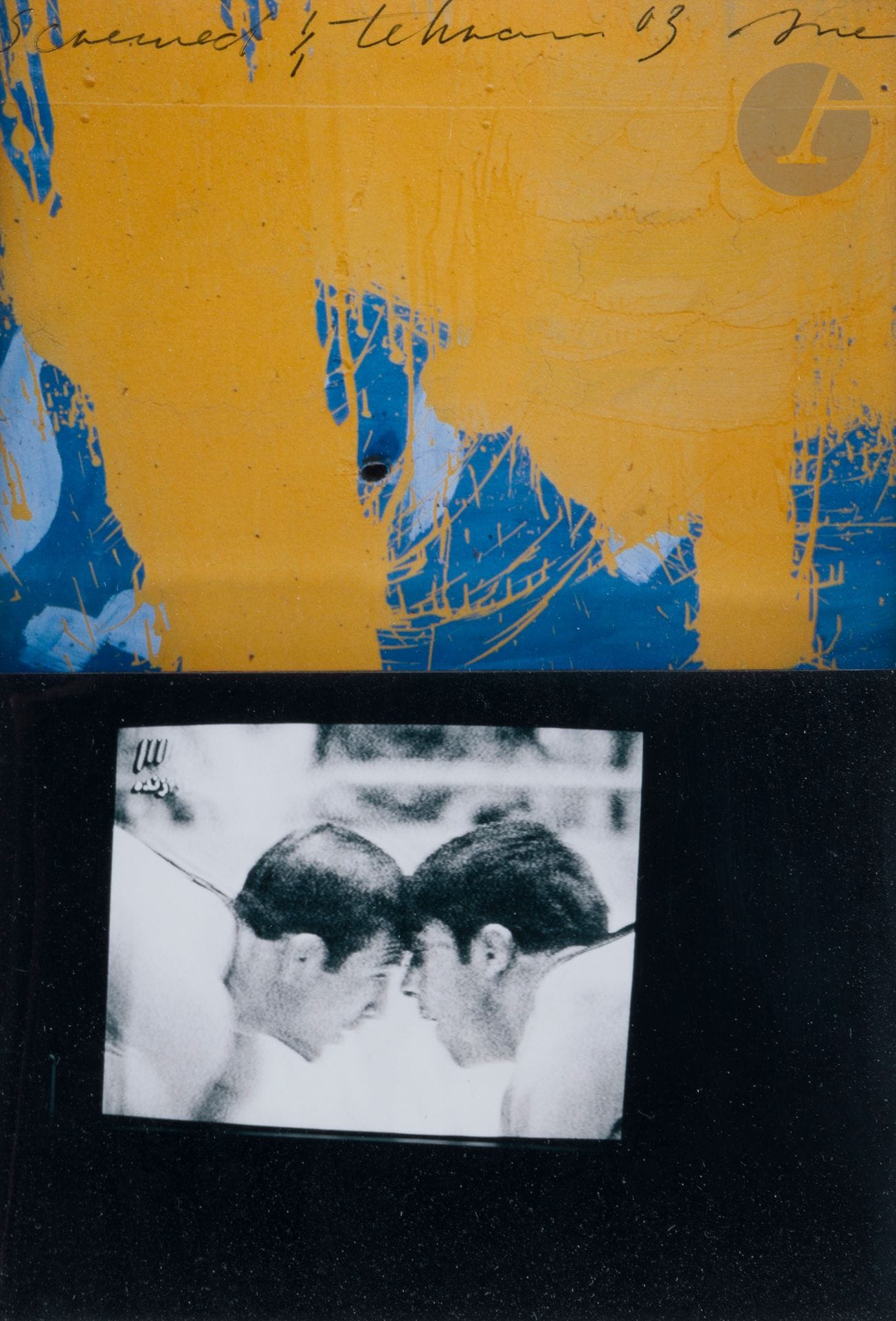 Fereydoun AVE [iranien] (né en 1945)
Sans titre, 2003
Technique mixte et collage.
Signée, datée et située en haut.
17,5 x 12,5 cm