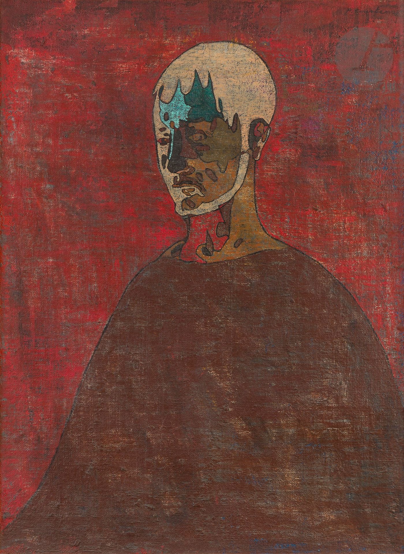 Pierre COURTENS (1921-2004)
Bust of a man
Oil on canvas.
Signed upper right.
81 x 60 cm