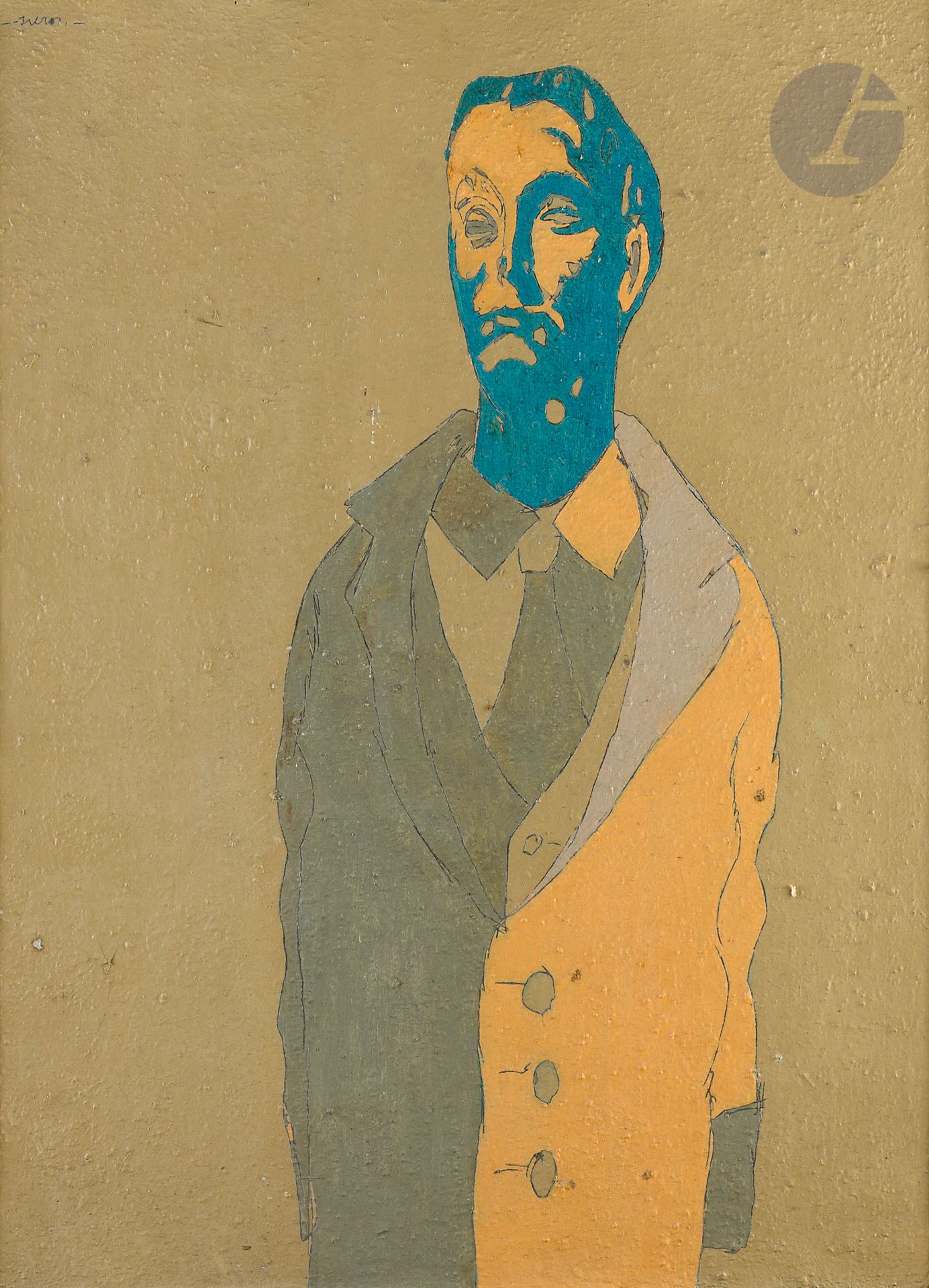 Pierre COURTENS (1921-2004)
Man in costume
Oil on canvas.
Signed upper left.
81 x 60 cm