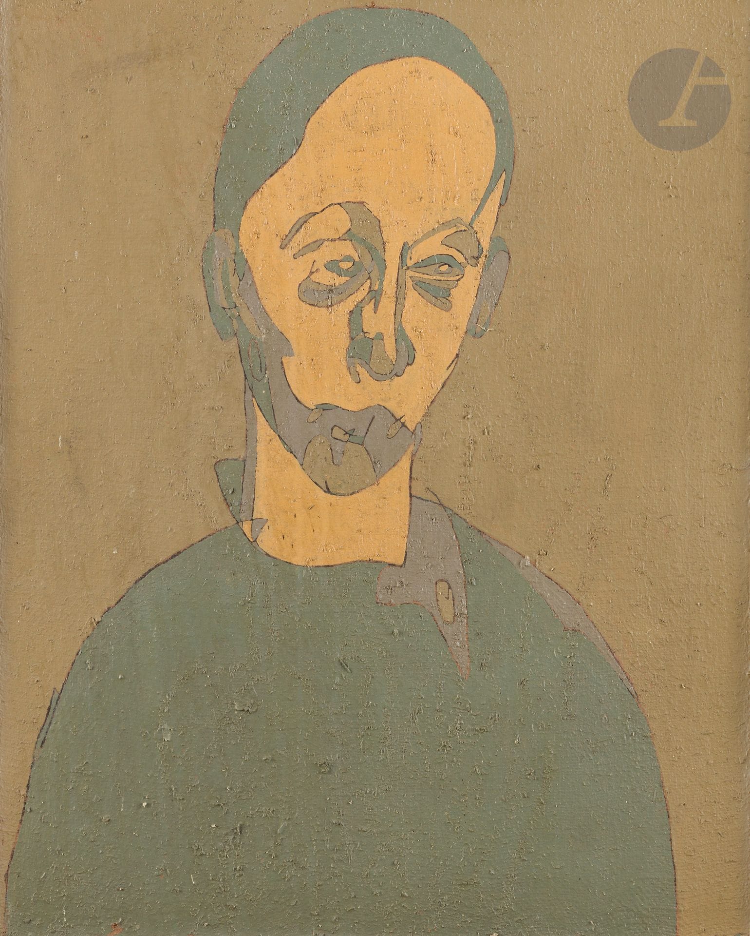 Pierre COURTENS (1921-2004)
Buste d'homme
Huile sur toile.
Signée en bas à droite.
55 x 46 cm