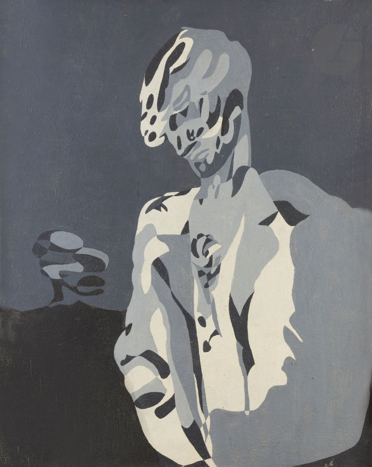 Pierre COURTENS (1921-2004)
Le Métayer, 1954-66
Oil on canvas.
Signed upper right.
Signed on the back.
(Minor chips).
92 x 73 cm