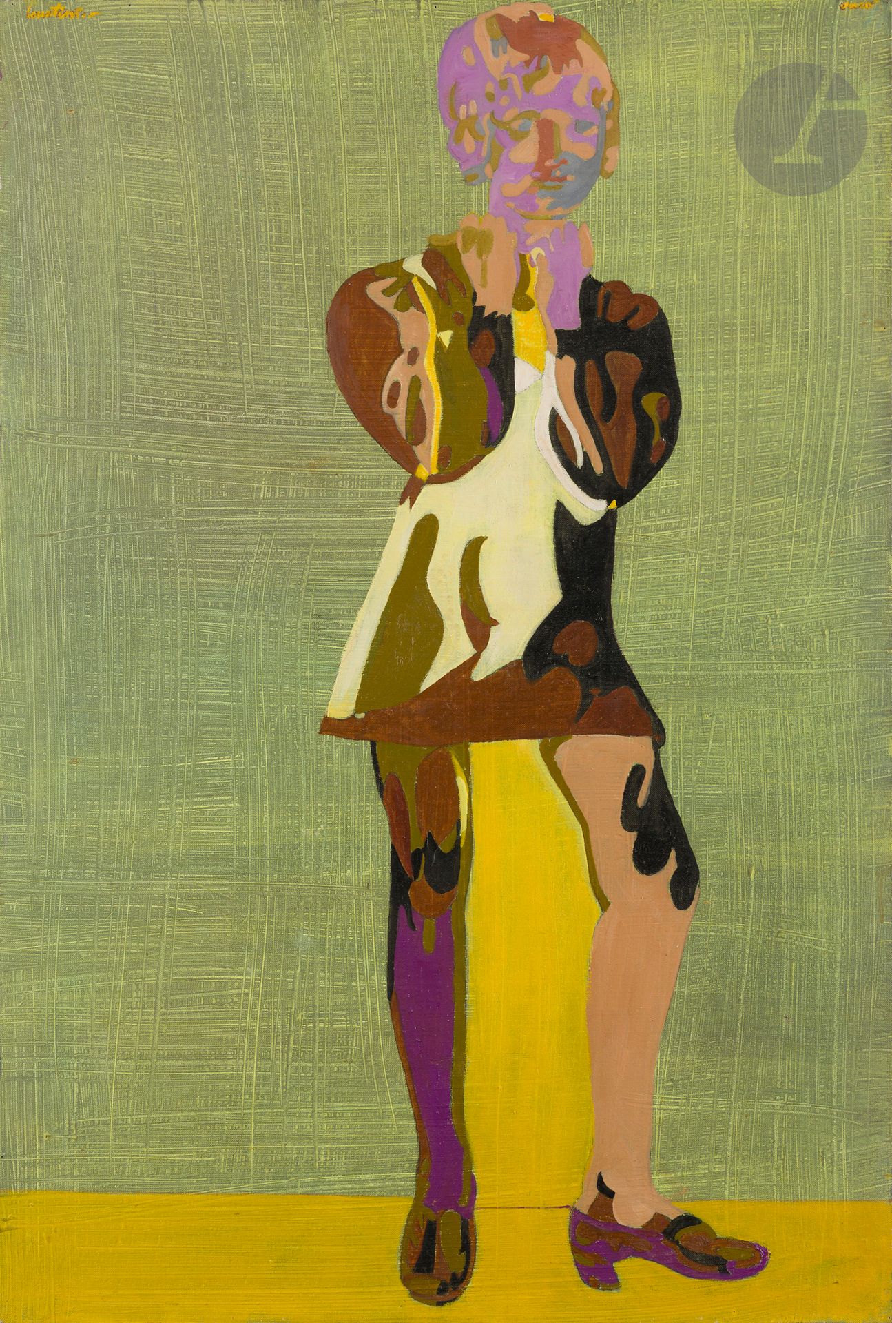 Pierre COURTENS (1921-2004)
Young woman standing
Oil on canvas.
Signed upper left.
100 x 65 cm