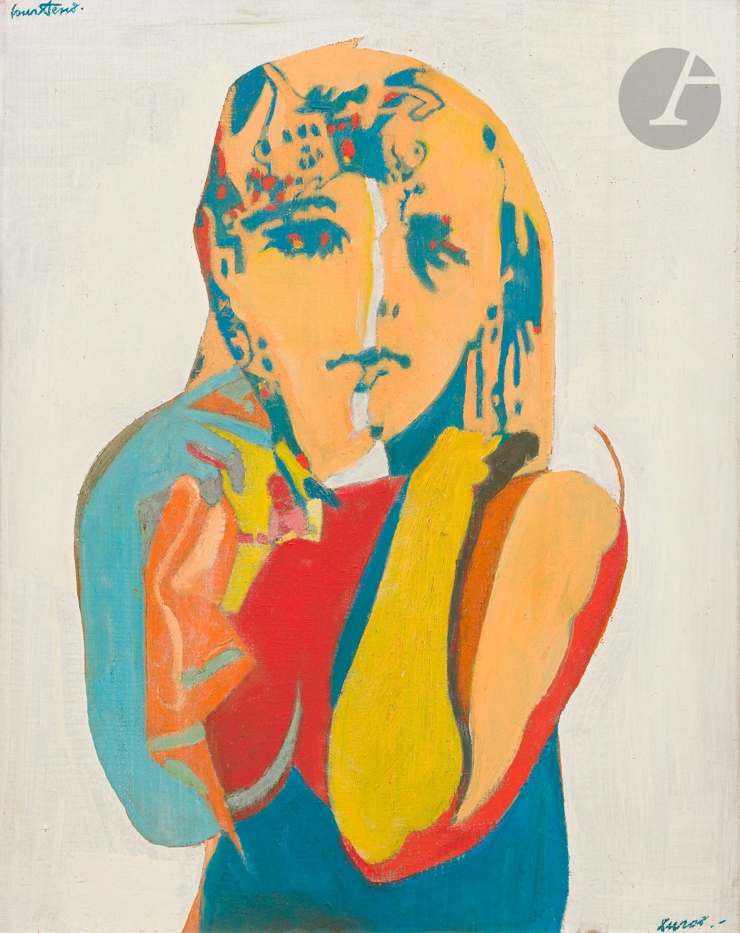Pierre COURTENS (1921-2004)
Young woman's bust, 1971
Oil on canvas.
Signed upper left.
61 x 50 cm