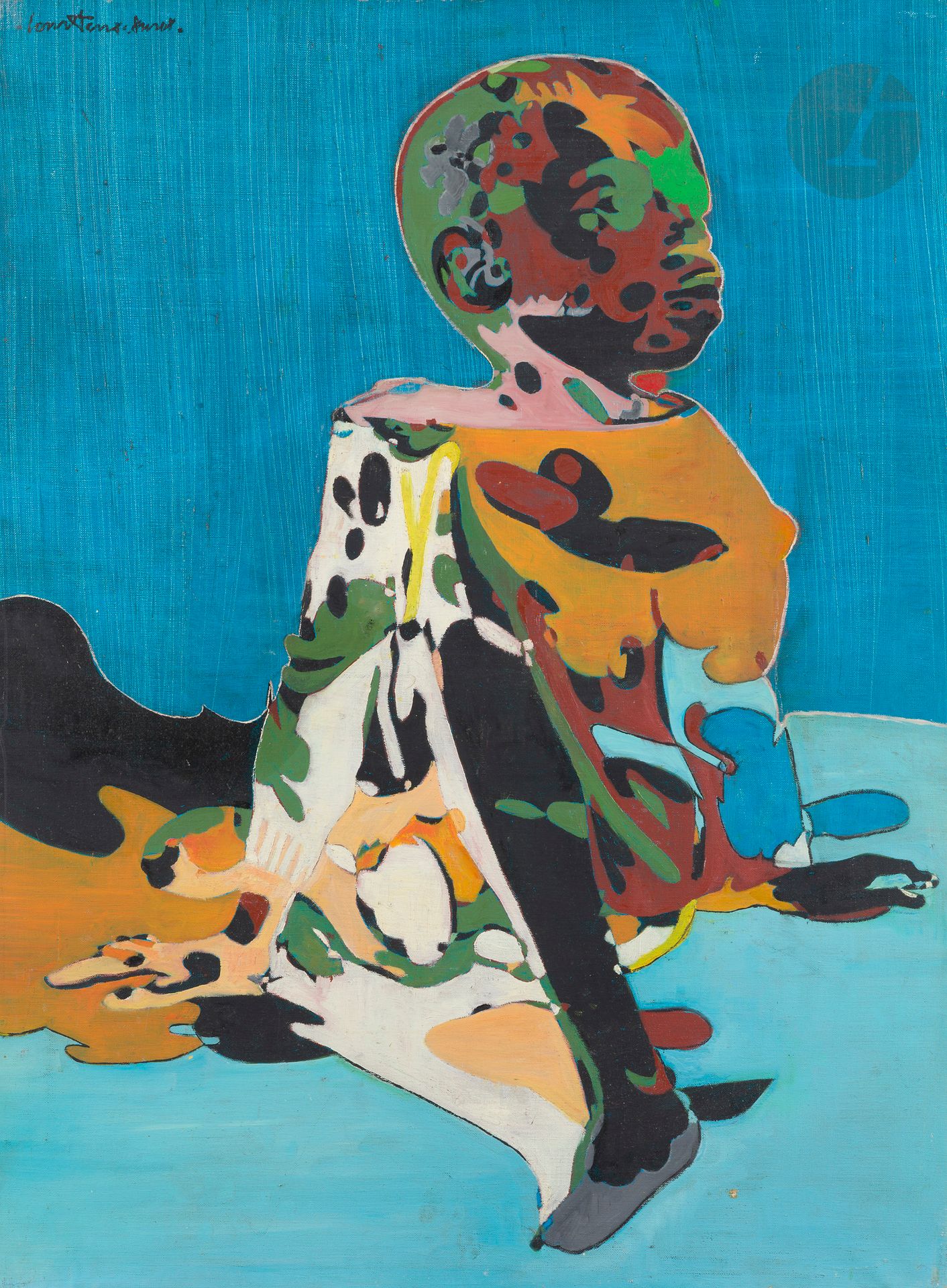 Pierre COURTENS (1921-2004)
Young African
Oil on canvas.
Signed upper left.
81 x 60 cm