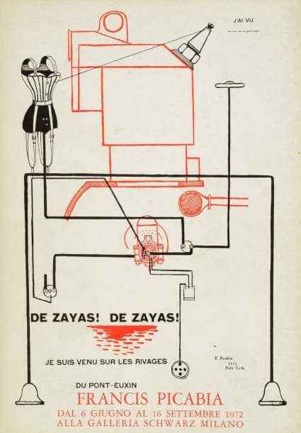 Francis PICABIA
Milan, Galleria Schwarz, 6 juin-16 septembre 1972. In-8, broché. Préface de Marcel Duchamp. Texte de William Camfield. 47 numéros. Reproductions en noir et couleur.