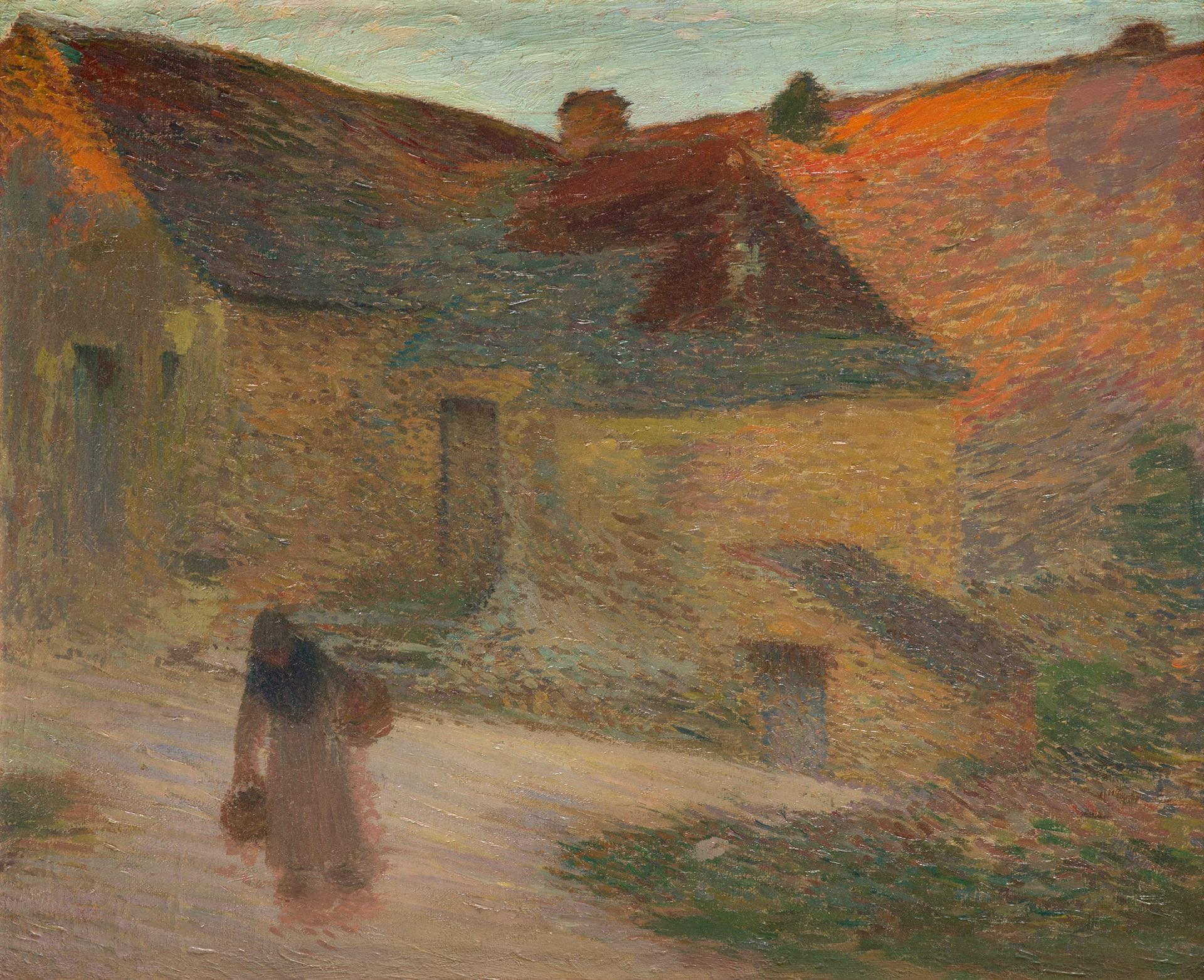 Henri MARTIN (1860-1943)
Dernier Rayon, vieille maison du Lot, La Bastide-du-Vert, vers 1898-1900
Huile sur toile.
Non signée.
50,5 x 61 cm

Provenance : 
- Vente Artcurial, Paris, 3 décembre 2013, n° 125.
- Collection Emmanuel Crenne. Acquis lors de cette dernière.

Expositions : 
- Société des Amis des Arts, Bordeaux, 1901, n° 377 (étiquette manuscrite au dos). 
- Manoir du Rouergou, août-septembre 2016.

Œuvre en rapport :
La Vieille Maison aux derniers rayons, avant 1904, huile sur toile, 85 x 100 cm, Musée des Beaux-Arts, Reims.

Un certificat de Cyrille Martin, en date du 29 décembre 2013, sera remis à l'acquéreur.
