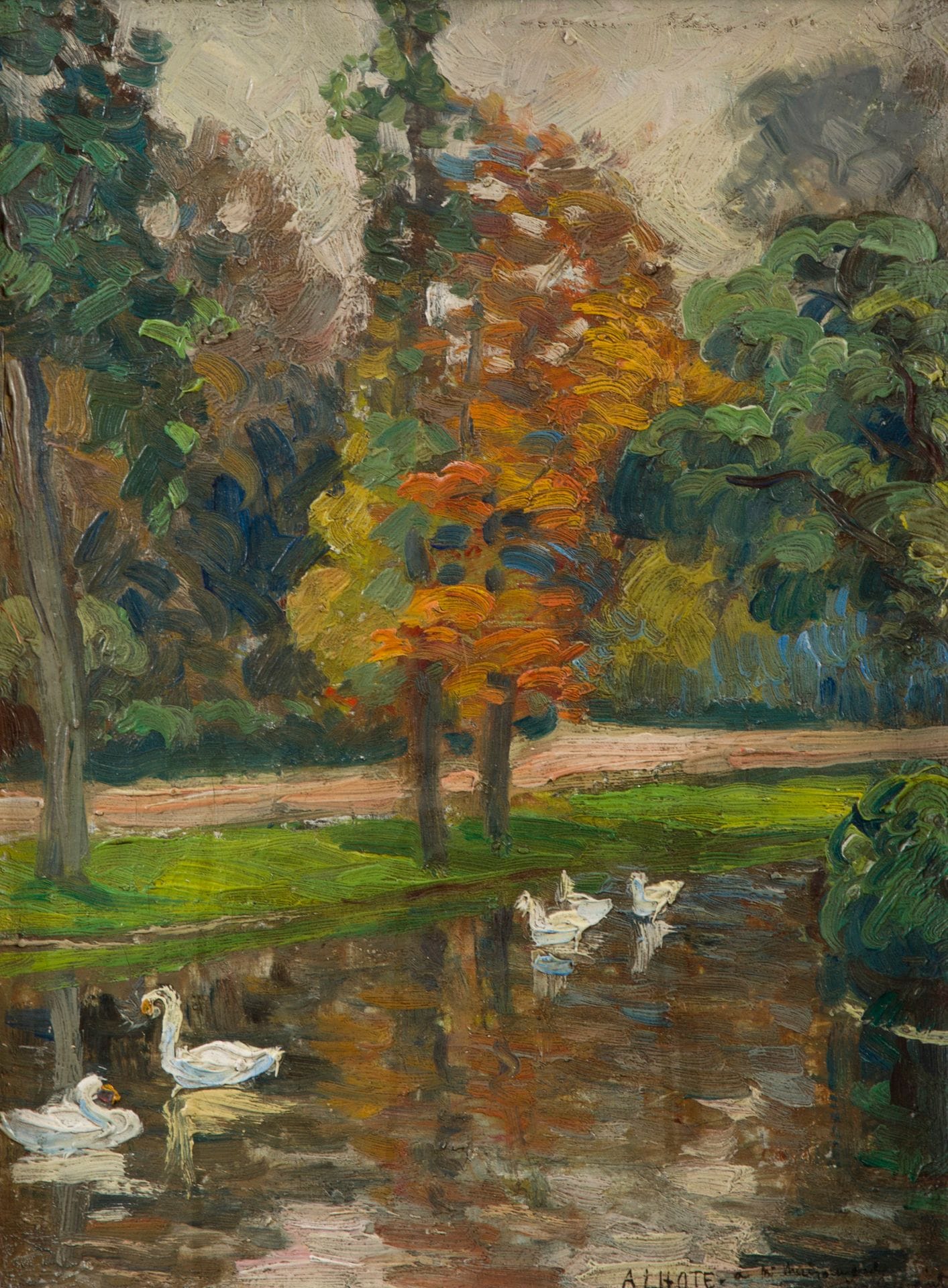 André LHOTE (1885-1962)
Le Jardin public
Huile sur toile.
Signée en bas à droite.
32 x 24 cm

Un certificat de Madame Dominique Bermann Martin, en date du 3 octobre 2023, sera remis à l'acquéreur.