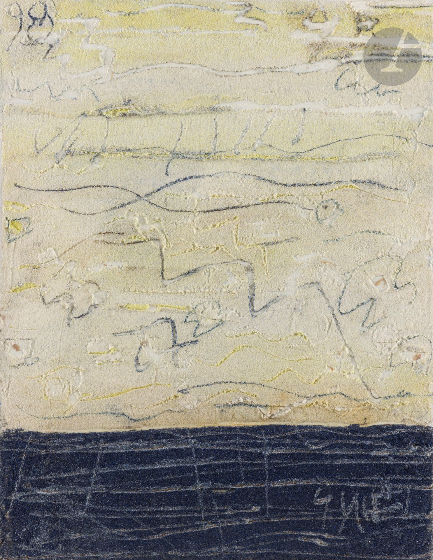 Georges NOËL (1924-2010)
Hamanatsuri I, 1998
Huile et sable sur toile.
Signée et datée dans la composition.
Signée, datée et titrée au dos.
35 x 27 cm