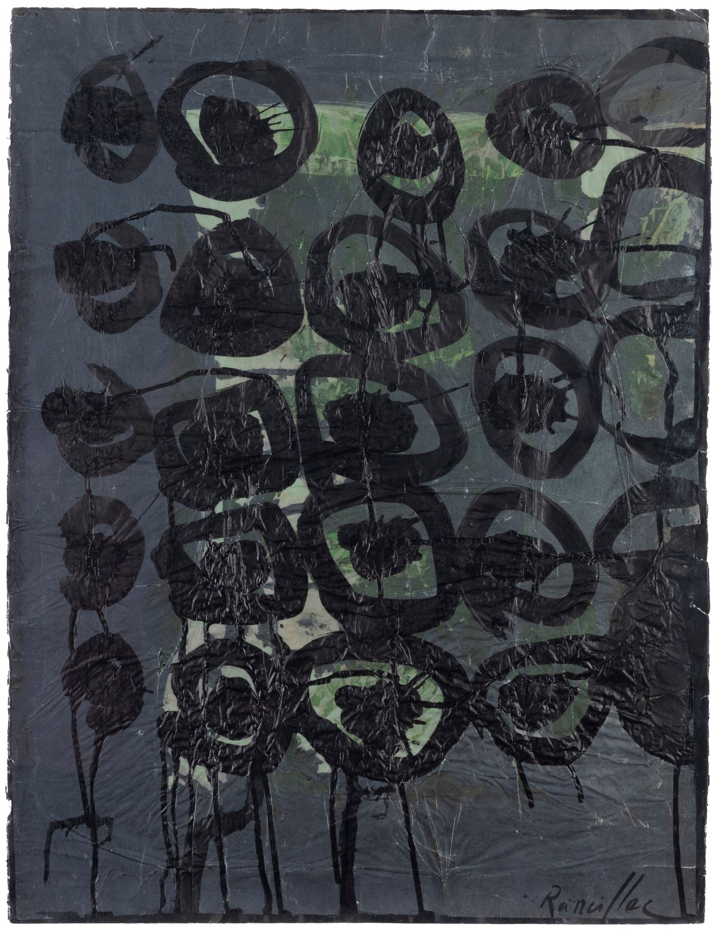 Bernard RANCILLAC (1931-2021)
Sans titre, 1961
Encre de Chine sur papier calque.
Signée en bas à droite.
65 x 50 cm

Cette œuvre sera incluse dans le catalogue raisonné de l’artiste en préparation par Madame Nathalie Rancillac.

Nous remercions Madame Nathalie Rancillac pour les informations qu’elle nous a transmises.