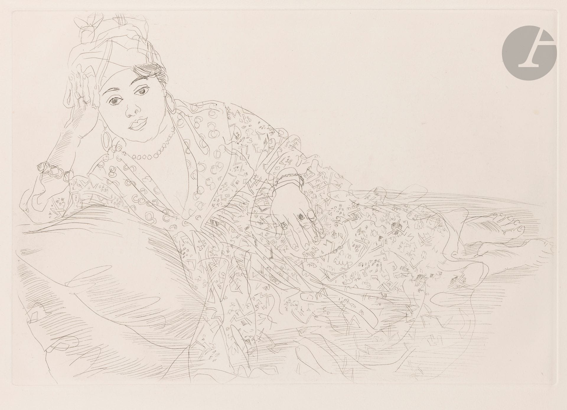 Raoul Dufy (1877-1953)
La Havanaise. Circa 1930. Etching. 515 x 350. Johnson 36. Very fine proof on "Van Gelder Zonen" watermarked vellum, unsigned as usual. All margins. A. Vollard ed.