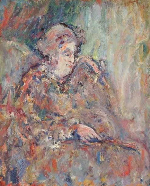 Paul KRON (1869-1936)
Femme à l?éventail.Huile sur toile.Non signée.81 x 65 cm