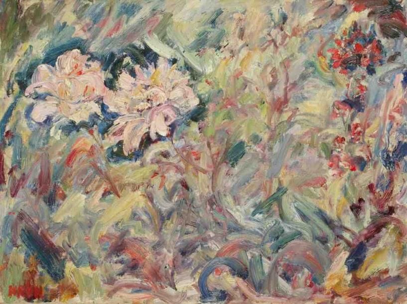 Paul KRON (1869-1936)
Les pivoines.Huile sur toile.Signée en bas à gauche.54 x 73 cm
