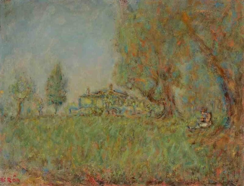 Paul KRON (1869-1936)
La lecture.Huile sur toile.Signée en bas à gauche.46 x 61 cm