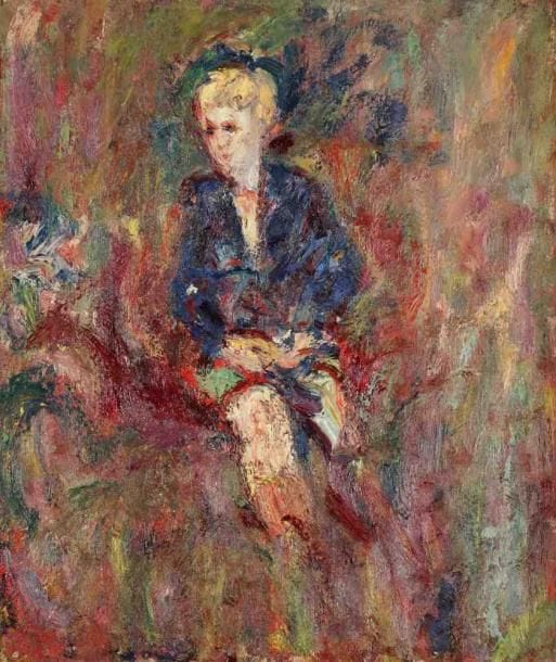 Paul KRON (1869-1936)
Femme lisant.Huile sur toile.Signée en bas à gauche.(Manques).73 x 60 cm