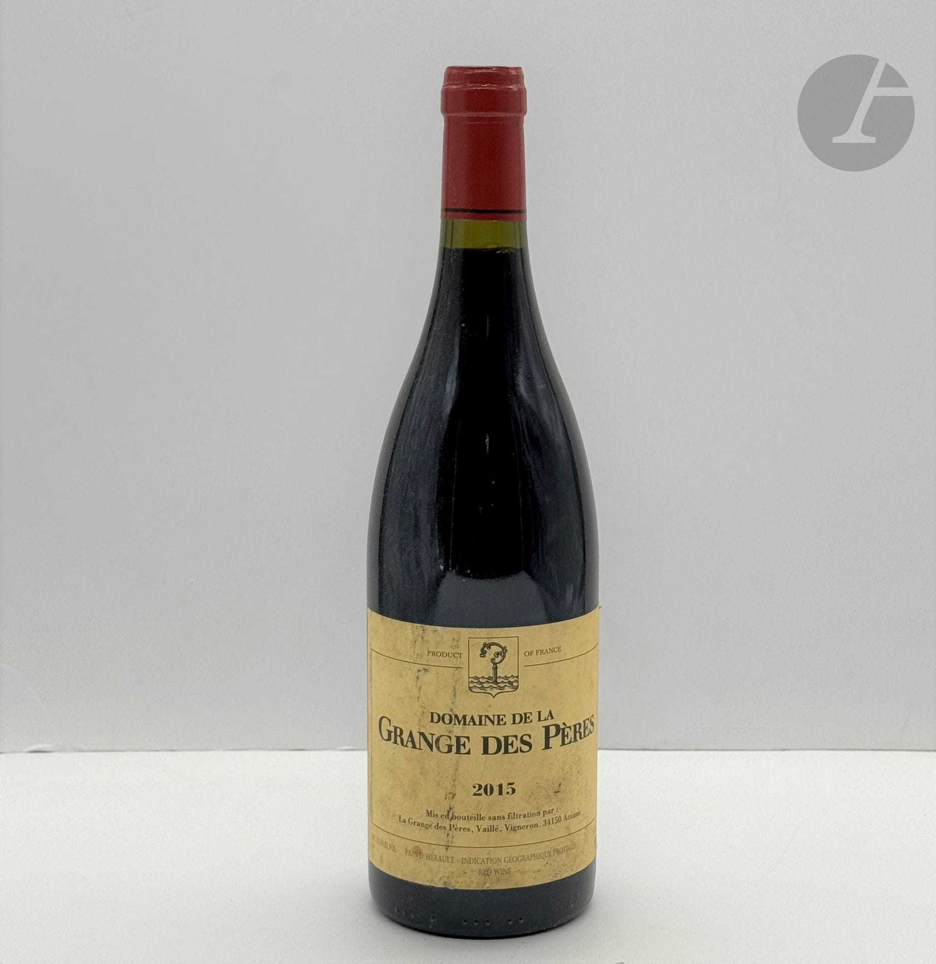 1 B IGP PAYS D'HÉRAULT Rouge (e.t.h.), Domaine de la Grange des Pères, 2015