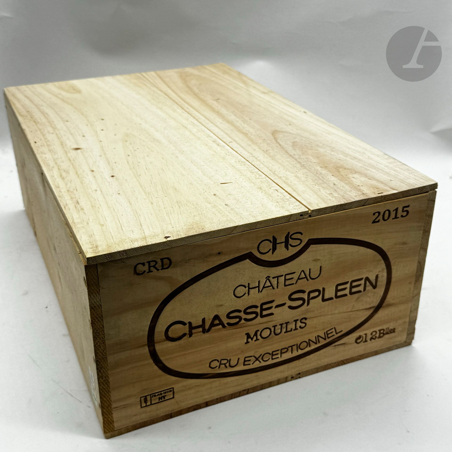 12 B CHÂTEAU CHASSE-SPLEEN (original wooden case), Moulis, 2015