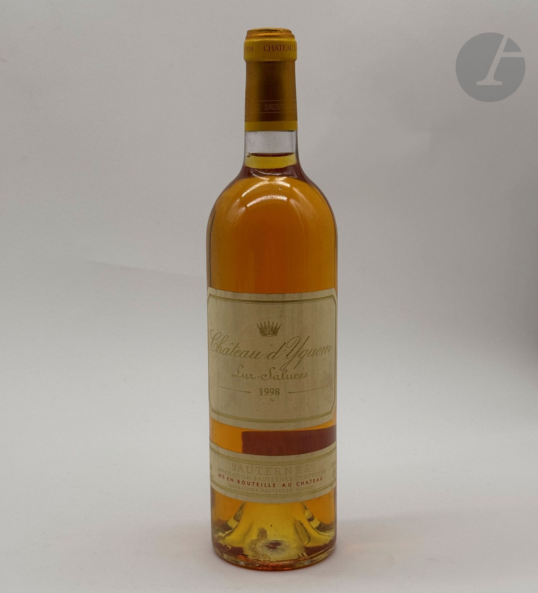 1 B CHÂTEAU D'YQUEM (e.t.h. légères), C1 Supérieur Sauternes, 1998