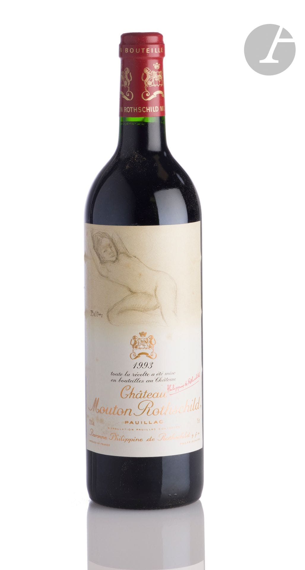 1 B CHÂTEAU MOUTON ROTHSCHILD (e.t.h. légères), GCC1 Pauillac, 1993
