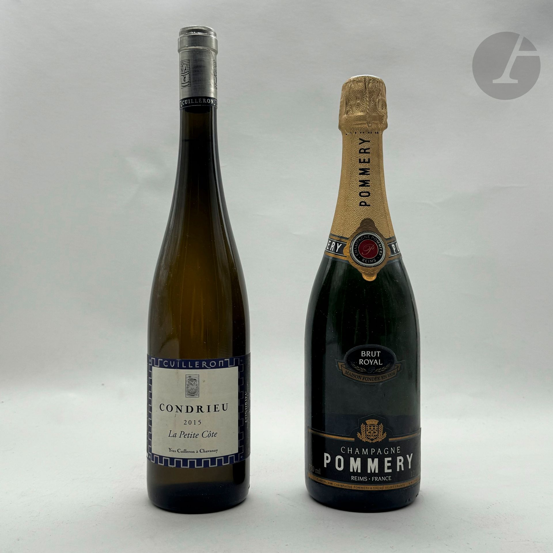 1 B CHAMPAGNE BRUT ROYAL, Pommery, NM
1 B CONDRIEU LA PETITE CÔTE, Domaine Yves Cuilleron, 2015